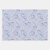 Love Hearts, XOXO Inpakpapier Vel (Voorkant)