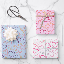 Love Hearts, XOXO Inpakpapier Vel