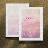 'Love' Heather & Dusk Graduation Gift Insert Card Bedankkaart