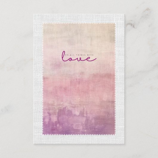'Love' Heather & Dusk Graduation Gift Insert Card Bedankkaart (Voorkant)