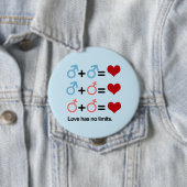 LOVE HEEFT GEEN GRENSWAARDEN - .png Ronde Button 4,0 Cm (In situ)