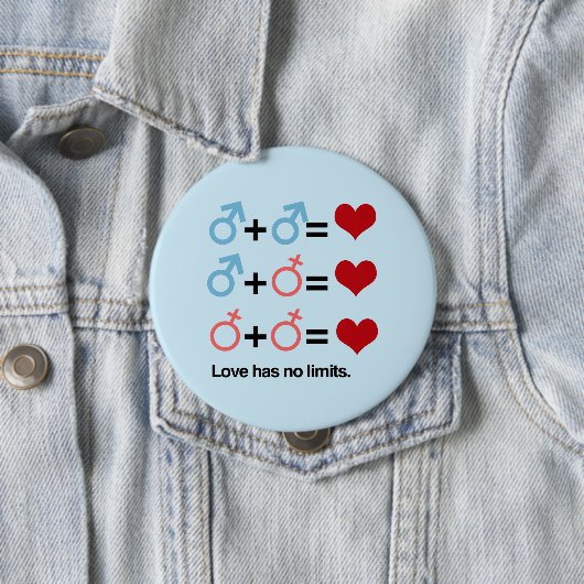 LOVE HEEFT GEEN GRENSWAARDEN - .png Ronde Button 4,0 Cm (In situ)