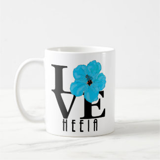 LOVE Heeia Hawaii Blauwe Hibiscus 325ml Koffiemok