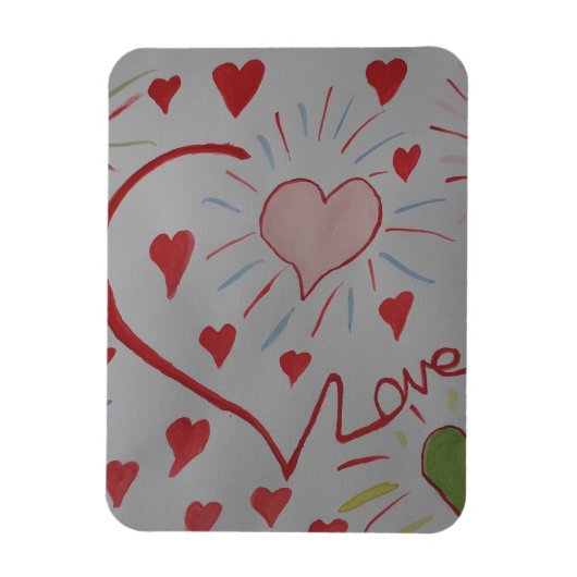 Love Heft Flexible Photo Magnet Magneet (Verticaal)