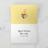 Love Height Jubileum Add Year Names Kaart (Binnen)