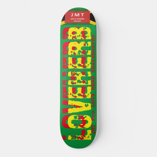 LOVE HERB JMTJ 8 1/4" Skateboard Deck (Voorkant)