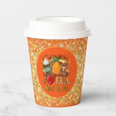 Love Herfst Autumn Customize Color Papieren Bekers (Voorkant)