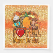 Love Herfst Autumn Customize Color Servet (Voorkant)