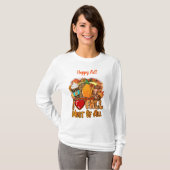 Love Herfst Autumn Customize Text T-shirt (Voorkant volledig)