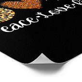 Love Herfst herfst kleding Mode voor vrouwen Poster (Hoek)
