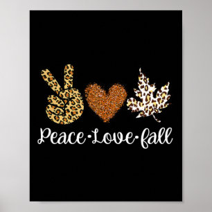 Love Herfst herfst kleding Mode voor vrouwen Poster