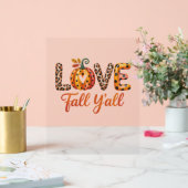 Love Herfst Y'all Herfst Acryl Bord (Huwelijk)