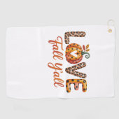 Love Herfst Y'all Herfst Golfhanddoek (Horizontaal)