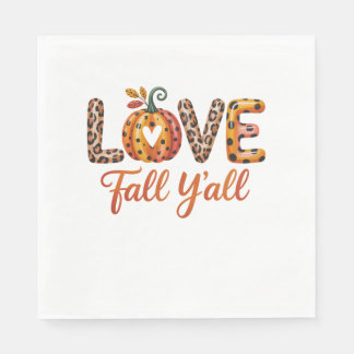 Love Herfst Y'all Herfst Servet