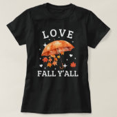 Love Herfst Y'all | herfstbladeren | Schattigee He T-shirt (Design voorkant)
