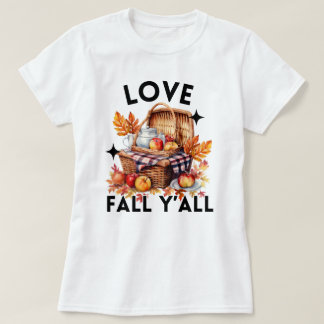 Love Herfst Y'all | herfstbladeren | Schattigee He T-shirt