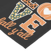 Love Herfst Y'All Leopard Print Herfst Thanksgivin Korte Tafelloper (Hoek)