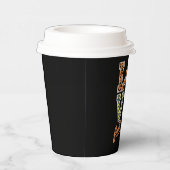 Love Herfst Y'All Leopard Print Herfst Thanksgivin Papieren Bekers (Rechts)