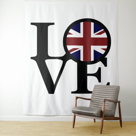 LOVE Het Verenigd Koninkrijk Wandkleed (In situ)