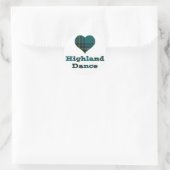Love Highland Dance Ronde Sticker (Tas)