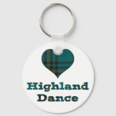 Love Highland Dance Sleutelhanger (Voorkant)