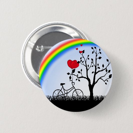 Love Hill Ronde Button 5,7 Cm (Voorkant /achterkant)