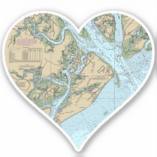 Love Hilton Head Island Sticker (Voorkant)