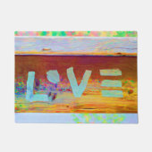 Love Hippie Bohemian Boho Deurmat (Voorkant)