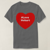 Love Hobart Hashtag Heart T-shirt (Design voorkant)