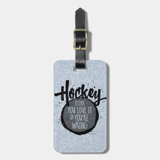 Love Hockey Bagagelabel (Voorkant verticaal)