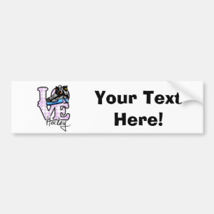 Love Hockey Bumpersticker