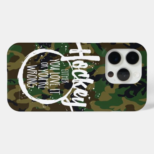 Love Hockey Case-Mate iPhone Case (Achterkant (horizontaal))