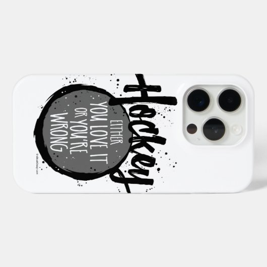 Love Hockey Case-Mate iPhone Case (Achterkant (horizontaal))