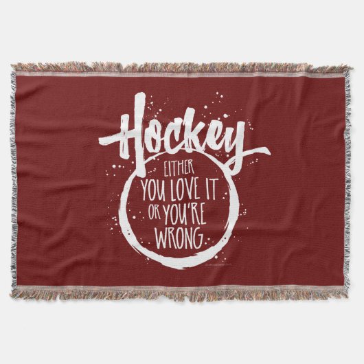 Love Hockey Deken (Voorkant)