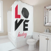 Love hockey douchegordijn (In situ)