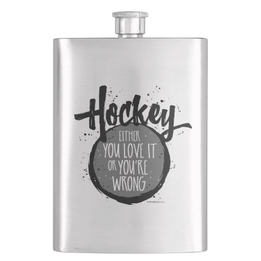 Love Hockey Flask Flacon (Voorkant)