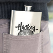 Love Hockey Flask Flacon (Voorbeeld)