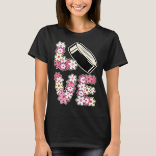 Love Hockey Groovy Hippie 60s 70s Tiener Meisje IJ T-shirt