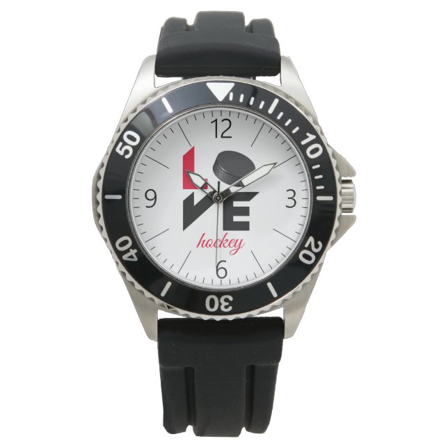 Love hockey horloge (Voorkant)