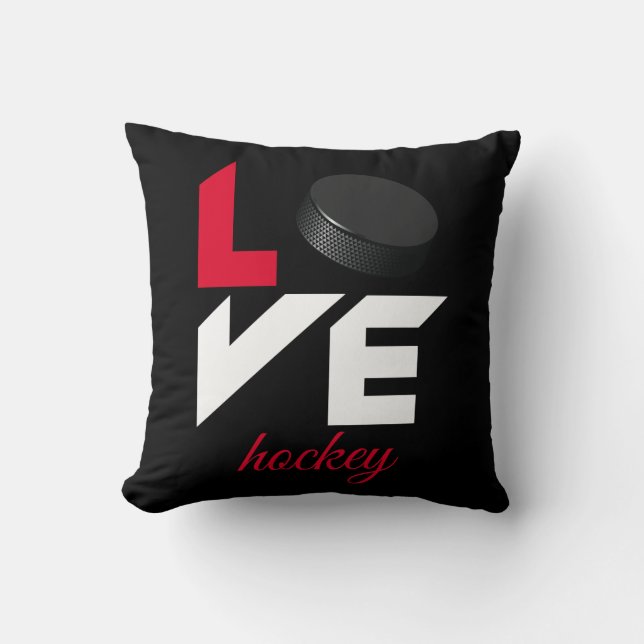Love hockey kussen (Voorkant)