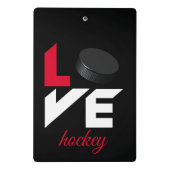 Love hockey mini klembord (Achterkant)