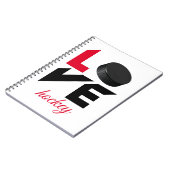Love hockey notitieboek (Linkerzijde)