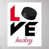 Love hockey poster (Voorkant)