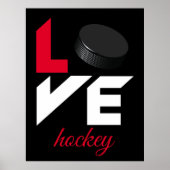Love hockey poster (Voorkant)
