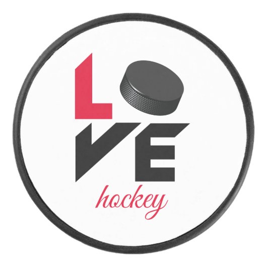 Love hockey puck (Voorkant)