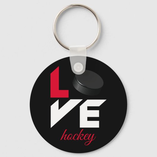 Love hockey sleutelhanger (Voorkant)