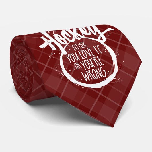 Love Hockey Stropdas (Opgerold)