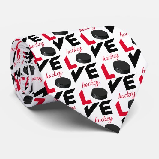 Love hockey stropdas (Opgerold)