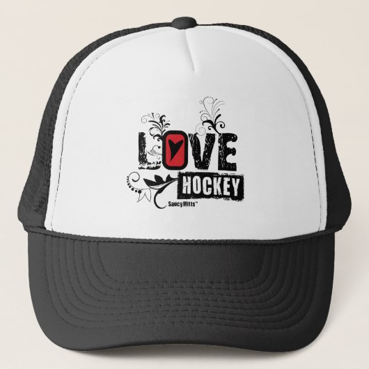Love Hockey Swirl Trucker Pet (Voorkant)