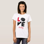 Love hockey t-shirt (Voorkant volledig)